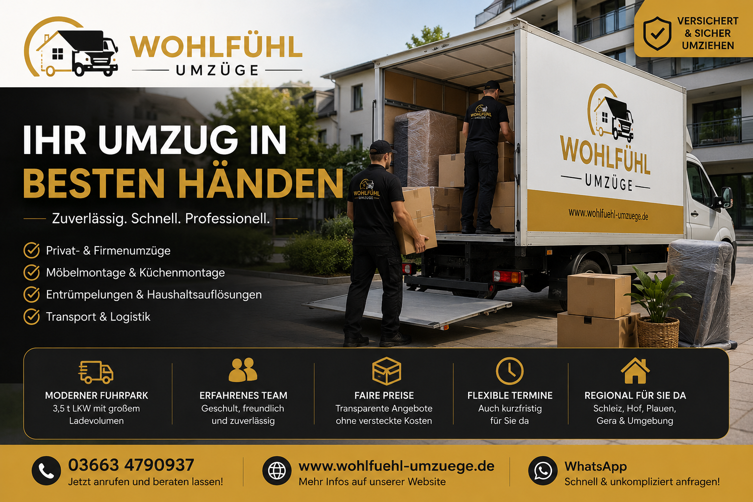 Umzugsunternehmen in Schleiz